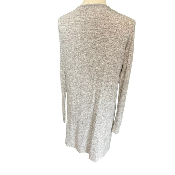 Hem & Thread Gray Open Front Cardigan Womens Size Large - Picture 3 of 15